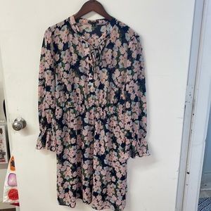 J Crew Mercantile Sheer Floral Dress